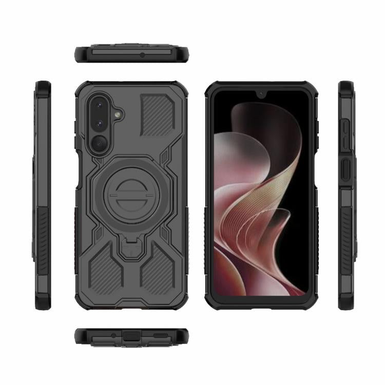 For Samsung Galaxy M36 5G India J-20 Solid Color MagSafe Magnetic TPU+PC Phone Case