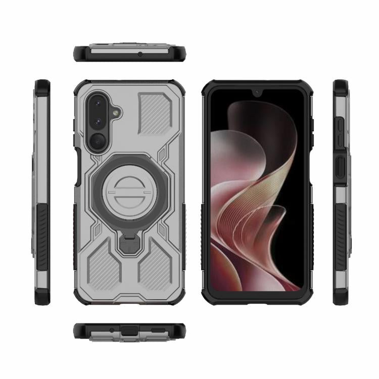 For Samsung Galaxy M36 5G India J-20 Solid Color MagSafe Magnetic TPU+PC Phone Case