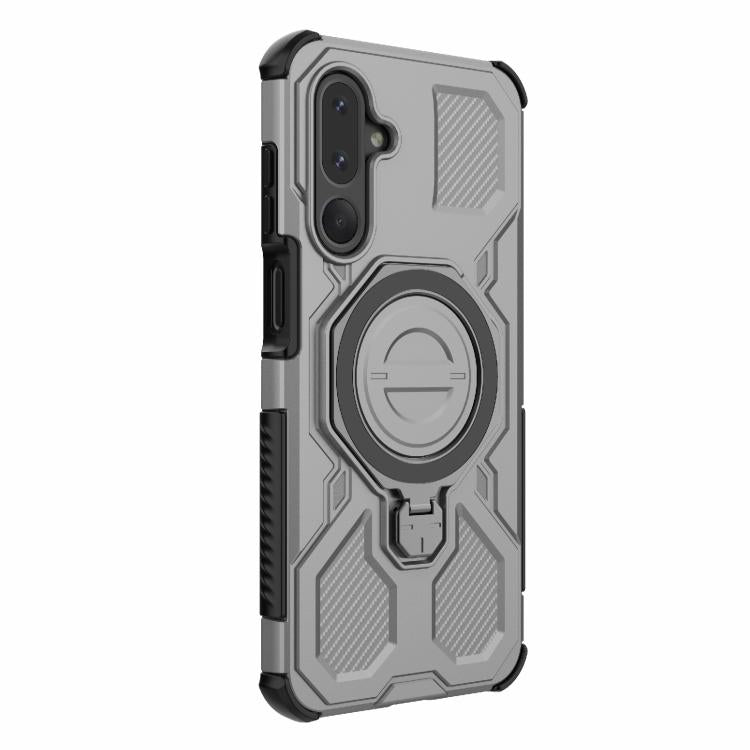 For Samsung Galaxy M36 5G India J-20 Solid Color MagSafe Magnetic TPU+PC Phone Case