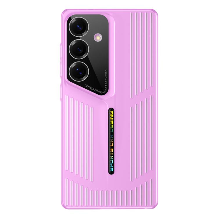 For Samsung Galaxy S25 5G Cooling Frosted Translucent Hollow Heat Dissipation Phone Case