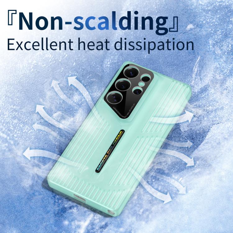 For Samsung Galaxy S25+ 5G Cooling Frosted Translucent Hollow Heat Dissipation Phone Case