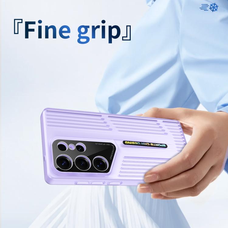 For Samsung Galaxy S25 5G Cooling Frosted Translucent Hollow Heat Dissipation Phone Case