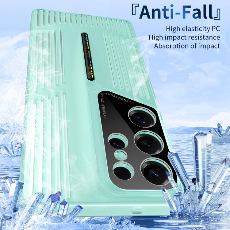 For Samsung Galaxy S25+ 5G Cooling Frosted Translucent Hollow Heat Dissipation Phone Case