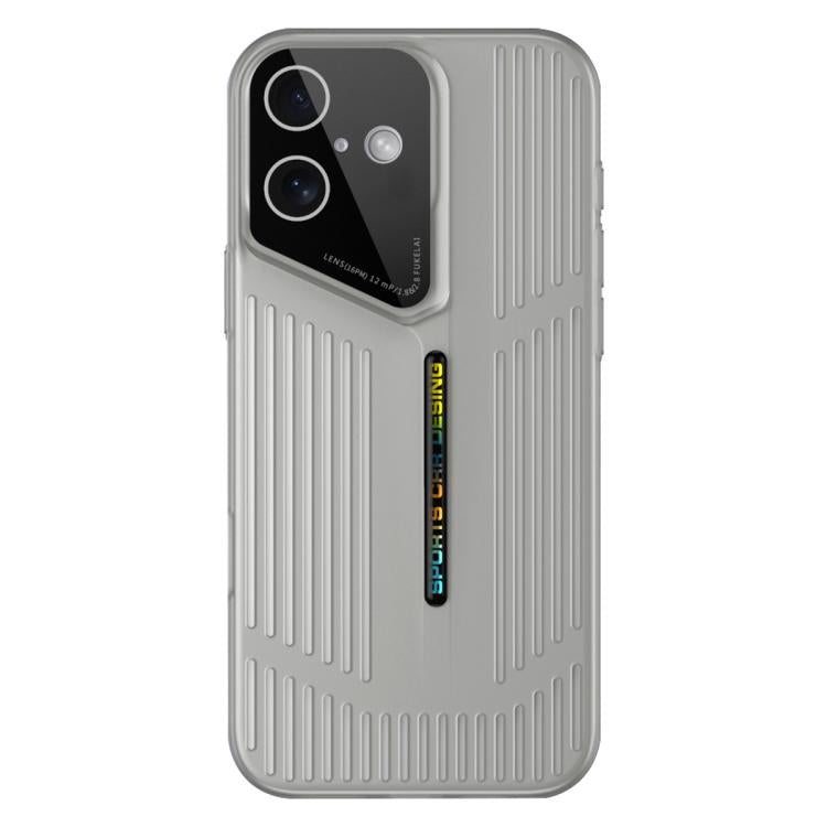 For iPhone 16 Cooling Frosted Translucent Hollow Heat Dissipation Phone Case