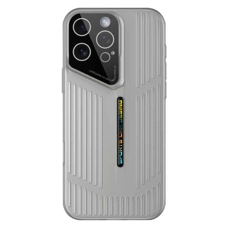 For iPhone 15 Pro Max Cooling Frosted Translucent Hollow Heat Dissipation Phone Case