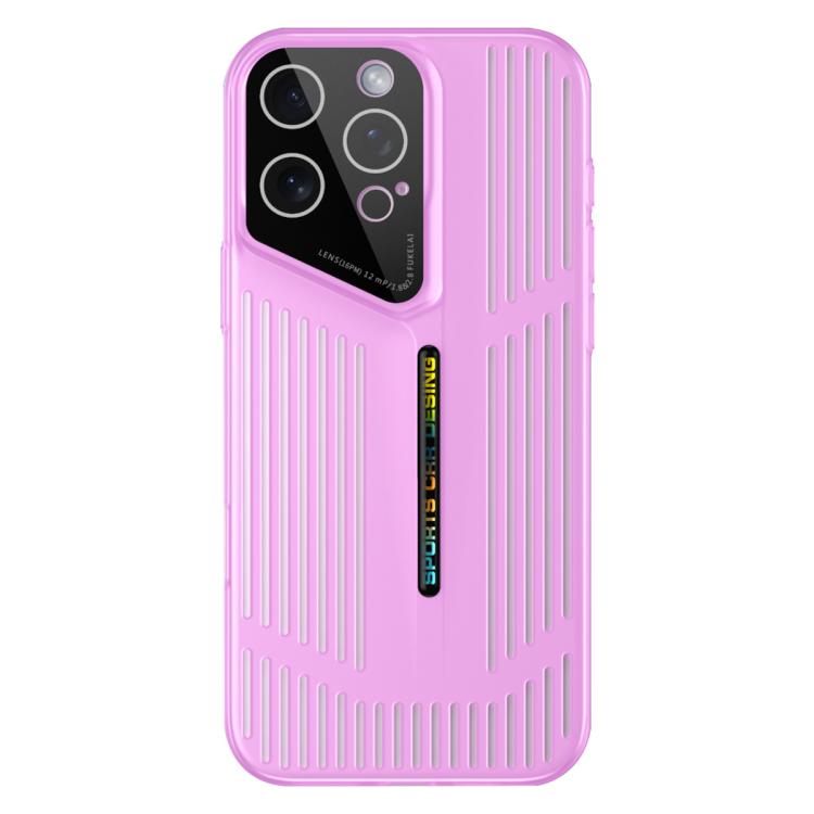 For iPhone 14 Pro Max Cooling Frosted Translucent Hollow Heat Dissipation Phone Case