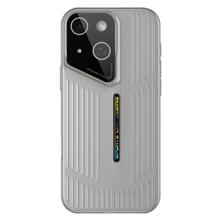 For iPhone 14 Cooling Frosted Translucent Hollow Heat Dissipation Phone Case