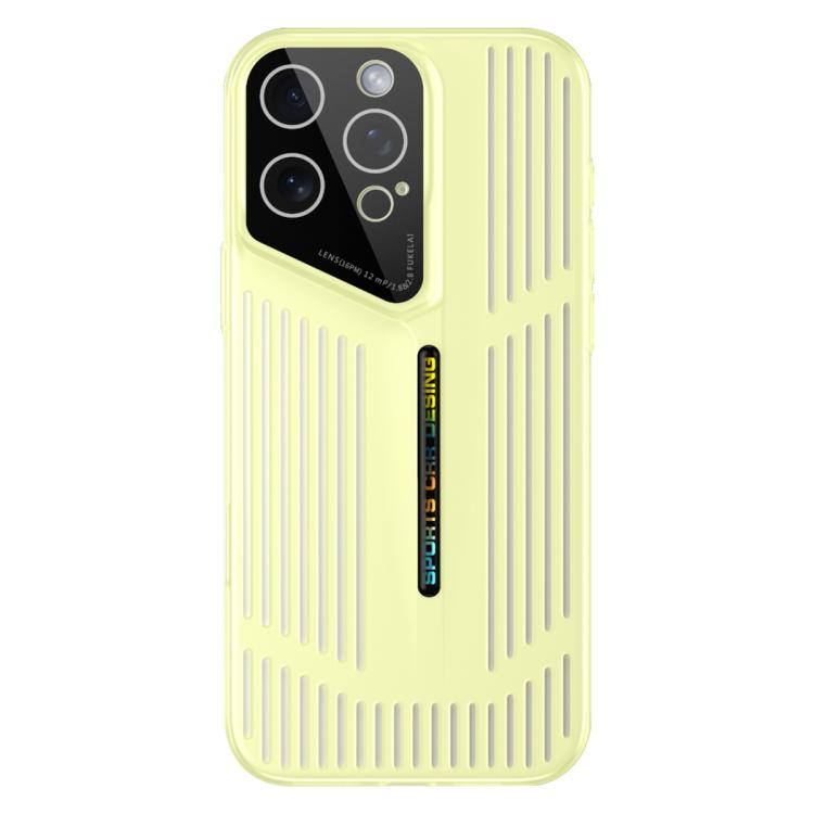 For iPhone 13 Pro Max Cooling Frosted Translucent Hollow Heat Dissipation Phone Case