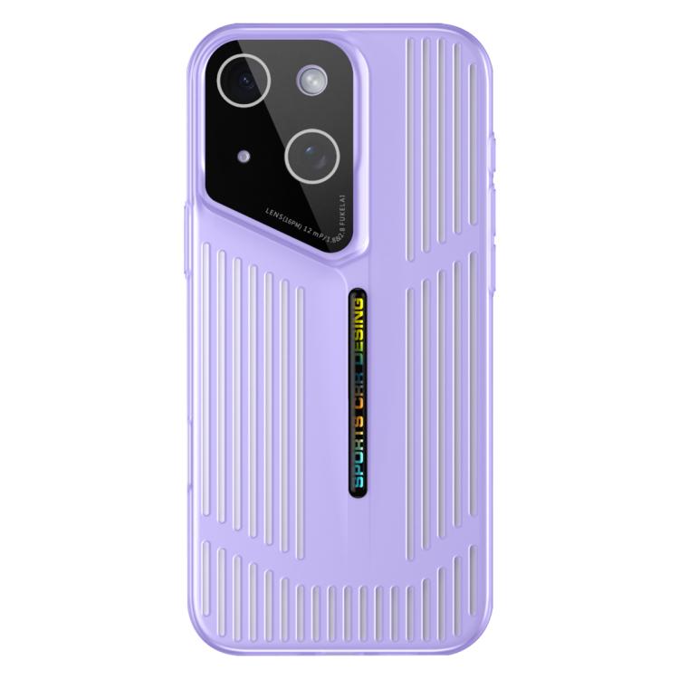 For iPhone 13 Cooling Frosted Translucent Hollow Heat Dissipation Phone Case