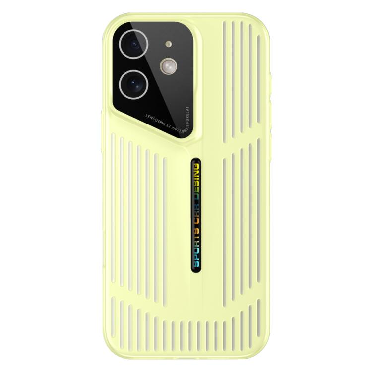 For iPhone 12 Cooling Frosted Translucent Hollow Heat Dissipation Phone Case