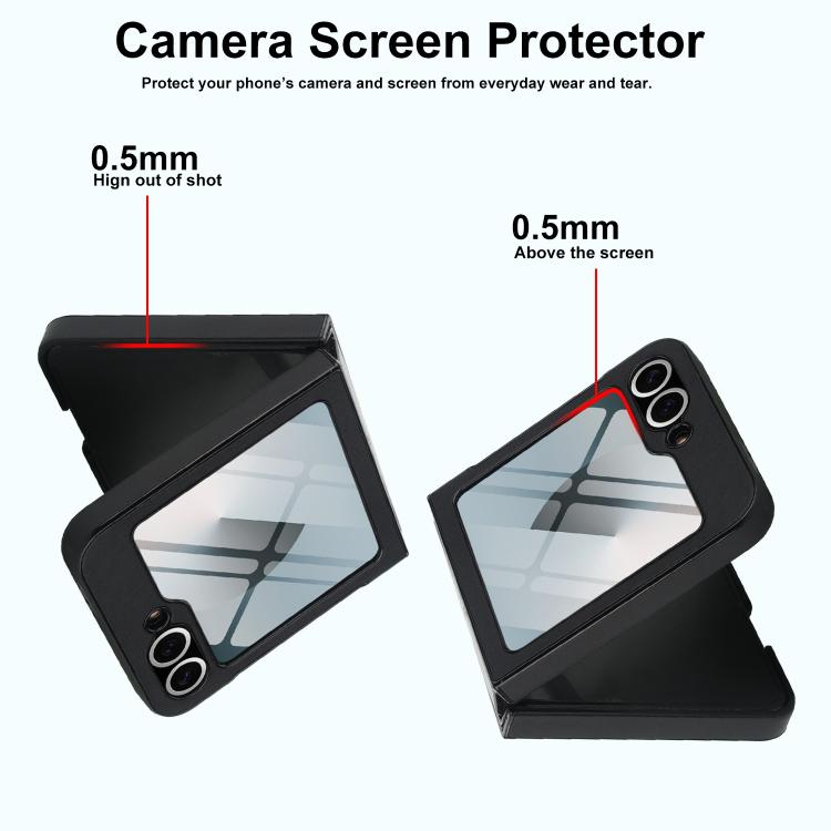 For Samsung Galaxy Z Flip7 FE / Flip6 Folding Rotation Holder MagSafe Film Integrated Leather Phone Case