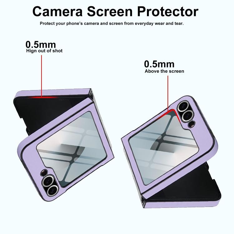 For Samsung Galaxy Z Flip7 FE / Flip6 Folding Rotation Holder MagSafe Film Integrated Leather Phone Case