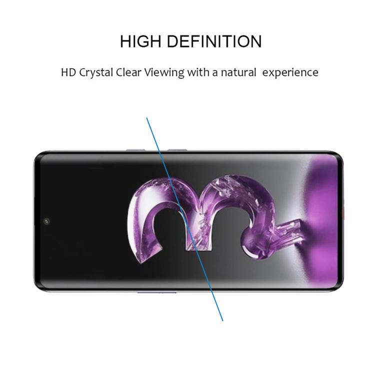 For Lava Agni 3 Full Glue 9H HD 3D Curved Edge Tempered Glass Film - Black