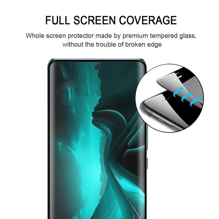 For Lava Blaze Curve Full Glue 9H HD 3D Curved Edge Tempered Glass Film - Black
