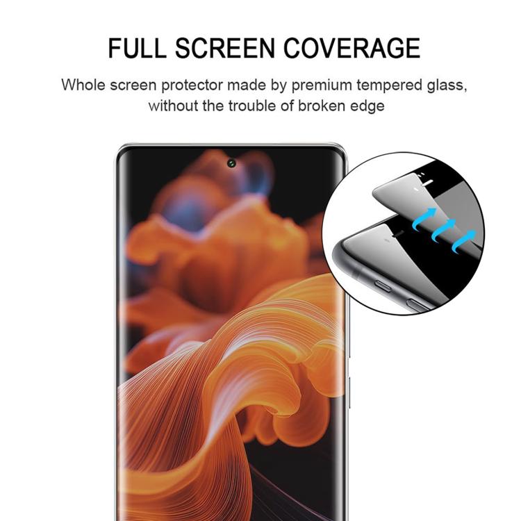 For Lava Blaze X Full Glue 9H HD 3D Curved Edge Tempered Glass Film - Black