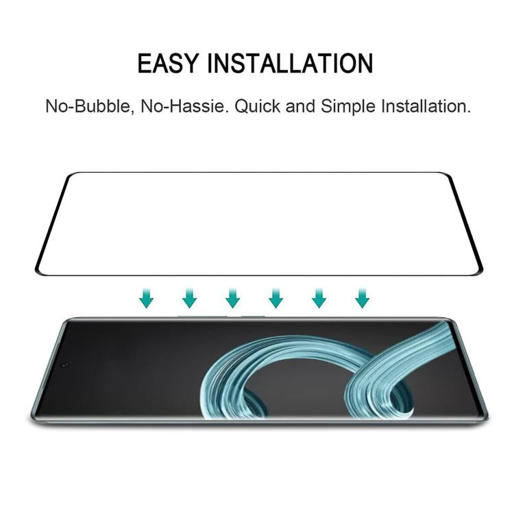 For Lava Agni 2 25pcs Full Glue 9H HD 3D Curved Edge Tempered Glass Film - Black