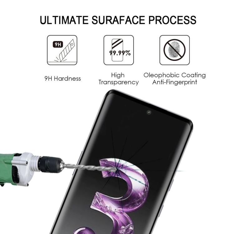 For Lava Agni 3 25pcs Full Glue 9H HD 3D Curved Edge Tempered Glass Film - Black