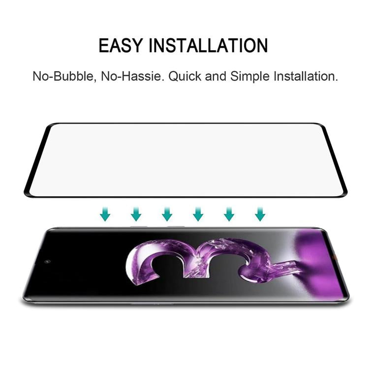 For Lava Agni 3 25pcs Full Glue 9H HD 3D Curved Edge Tempered Glass Film - Black
