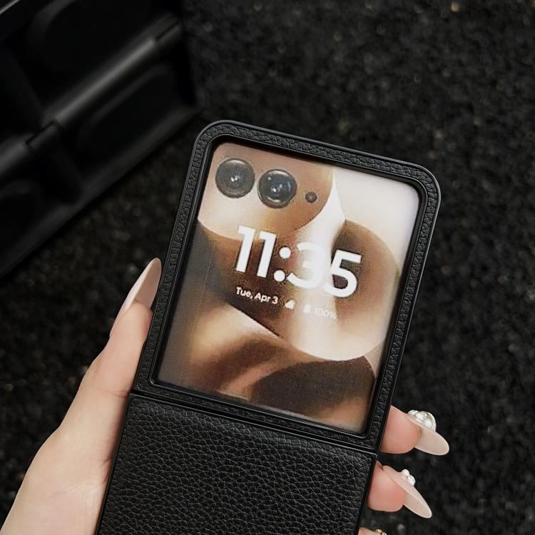 For Motorola Razr 60 Ultra Litchi Texture Folding Back Cover Phone Case