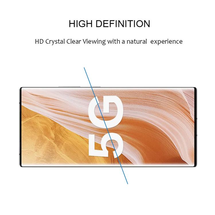 For ZTE Axon 40 Ultra 25pcs Full Glue 9H HD 3D Curved Edge Tempered Glass Film - Black