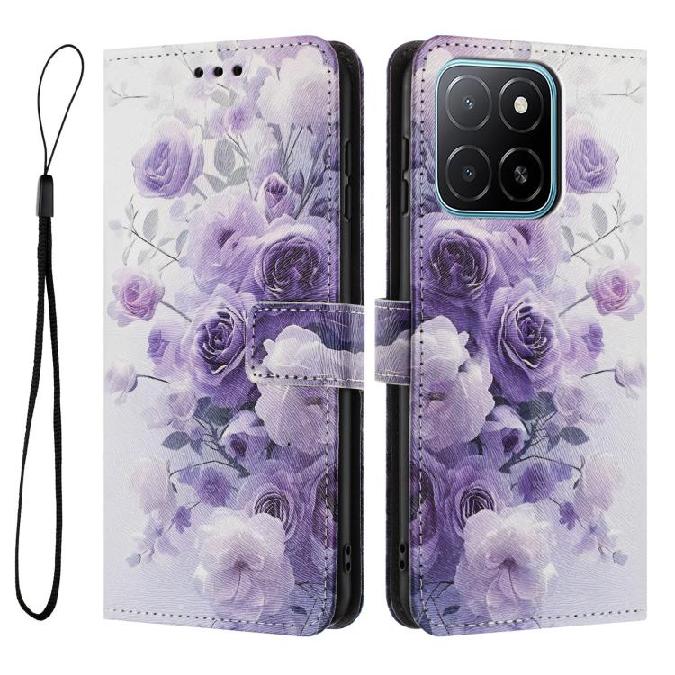 For Honor X5b / X5b Plus 4G Global Color Drawing Pattern Leather Phone Case