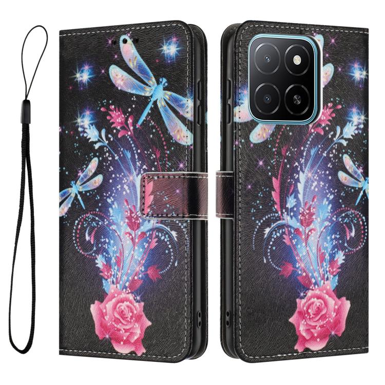 For Honor X5b / X5b Plus 4G Global Color Drawing Pattern Leather Phone Case