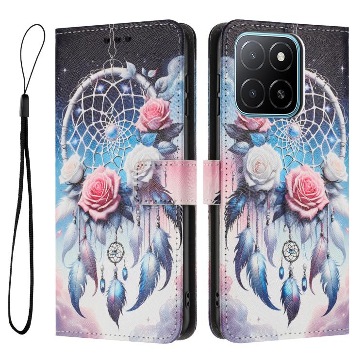 For Honor X5b / X5b Plus 4G Global Color Drawing Pattern Leather Phone Case