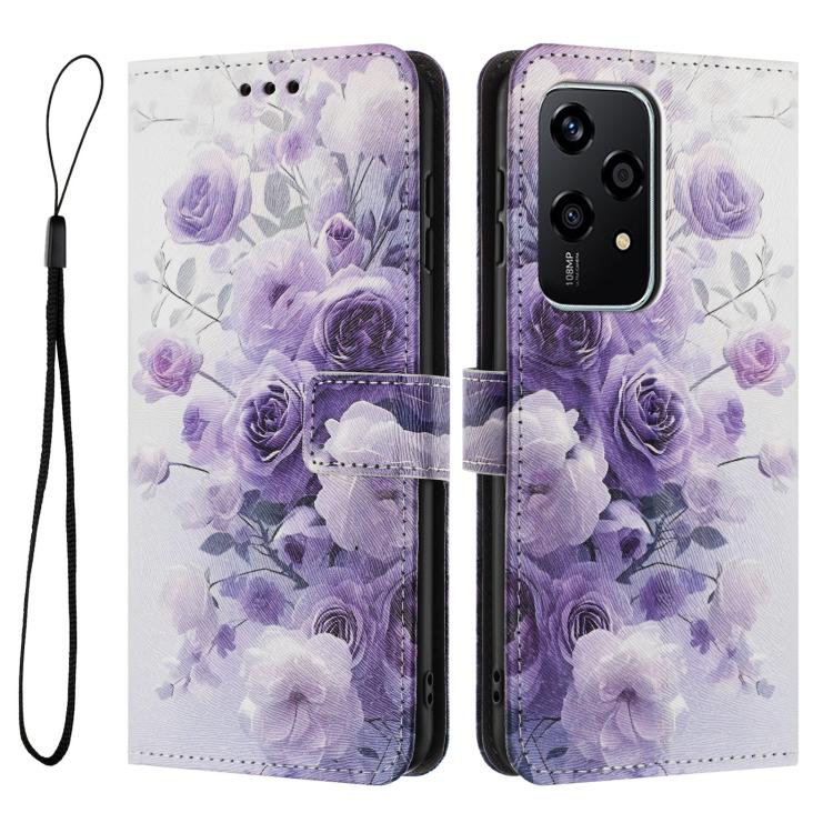 For Honor 200 Lite 5G Global Color Drawing Pattern Leather Phone Case