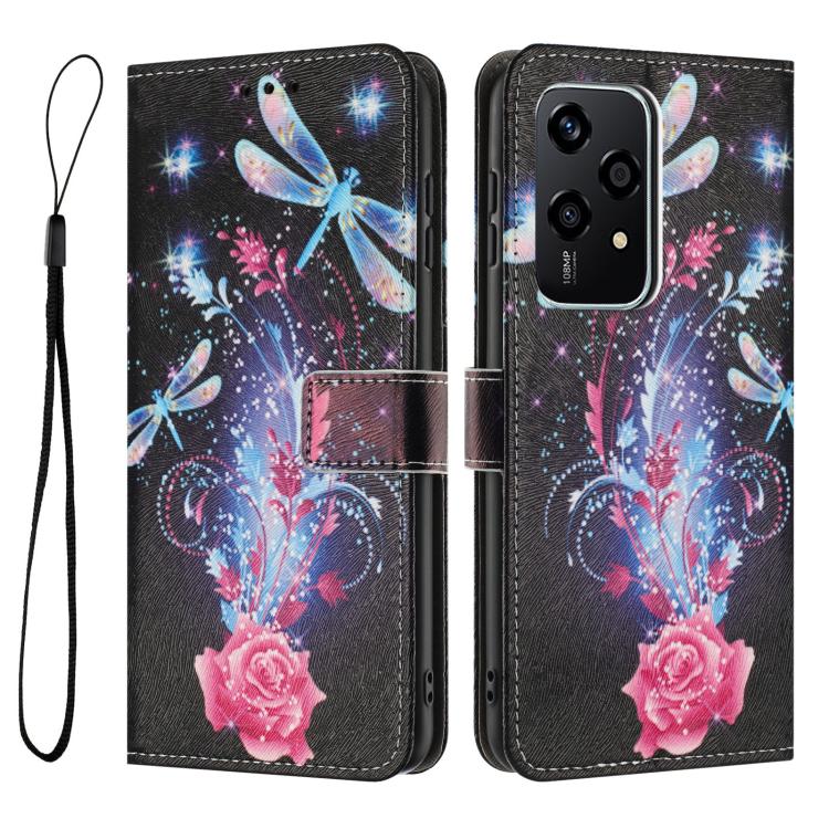For Honor 200 Lite 5G Global Color Drawing Pattern Leather Phone Case