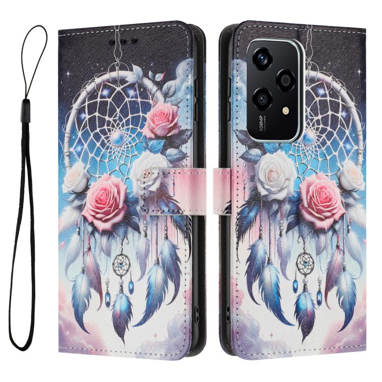 For Honor 200 Lite 5G Global Color Drawing Pattern Leather Phone Case
