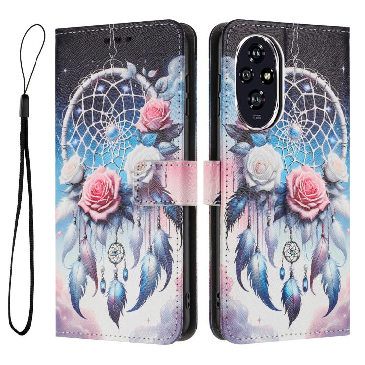 For Honor 200 Pro 5G Color Drawing Pattern Leather Phone Case