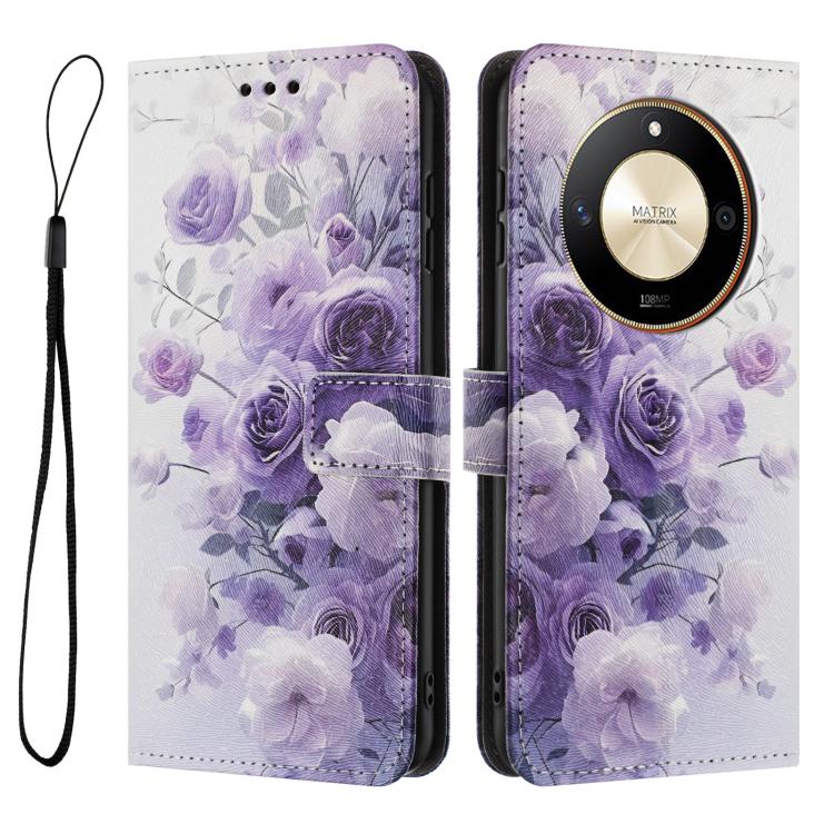 For Honor X50 / X9b Color Drawing Pattern Leather Phone Case
