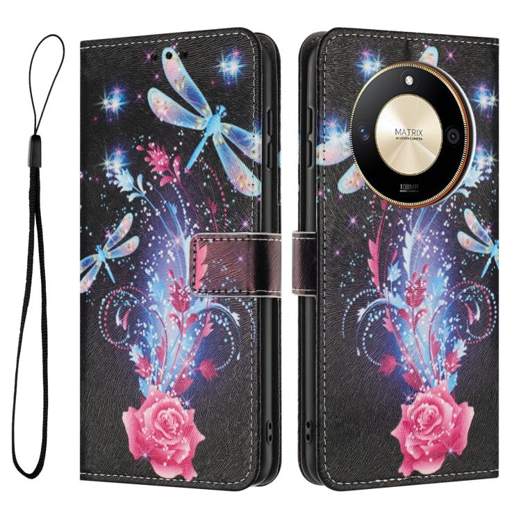 For Honor X50 / X9b Color Drawing Pattern Leather Phone Case