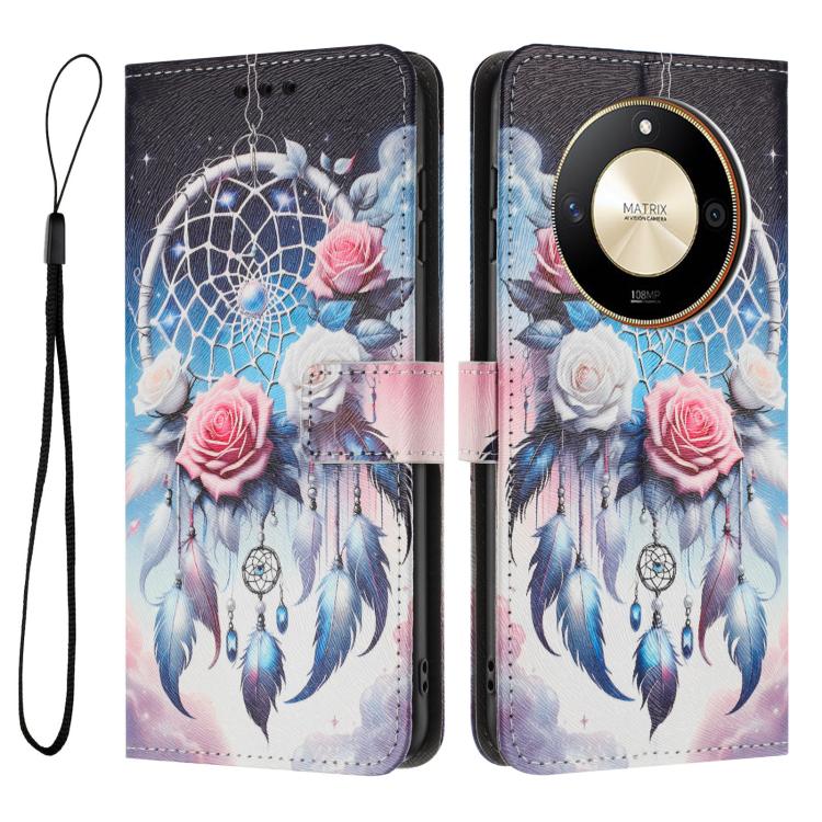 For Honor X50 / X9b Color Drawing Pattern Leather Phone Case