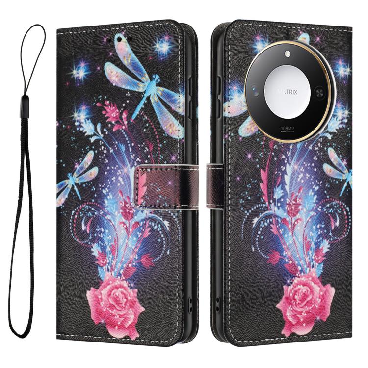 For Honor X60 / X9c Smart Color Drawing Pattern Leather Phone Case