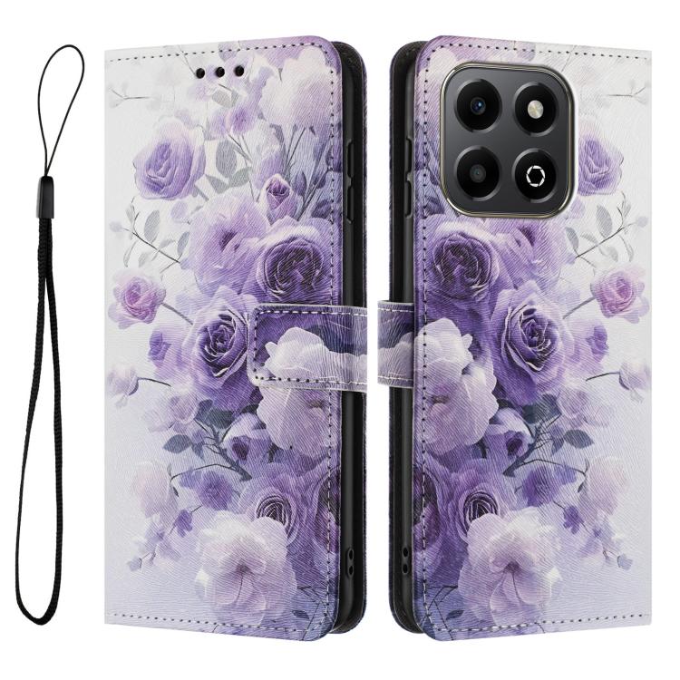 For Honor X6b / X6a Color Drawing Pattern Leather Phone Case