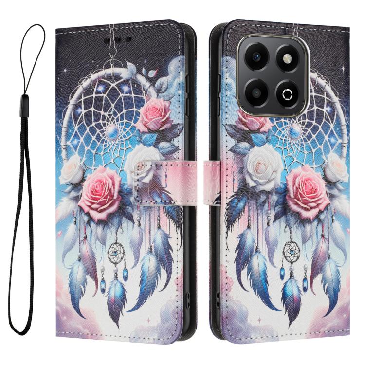 For Honor X6b / X6a Color Drawing Pattern Leather Phone Case