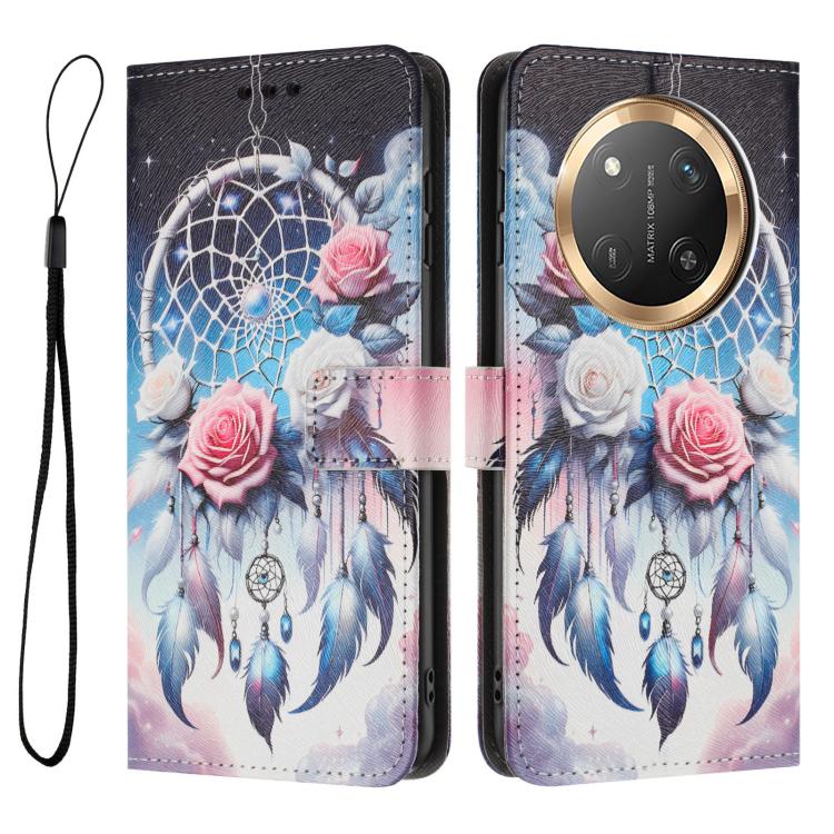 For Honor X9c 5G Global Color Drawing Pattern Leather Phone Case
