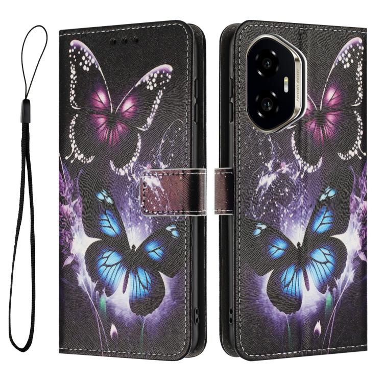 For Honor 400 Global 156.5mm Color Drawing Pattern Leather Phone Case