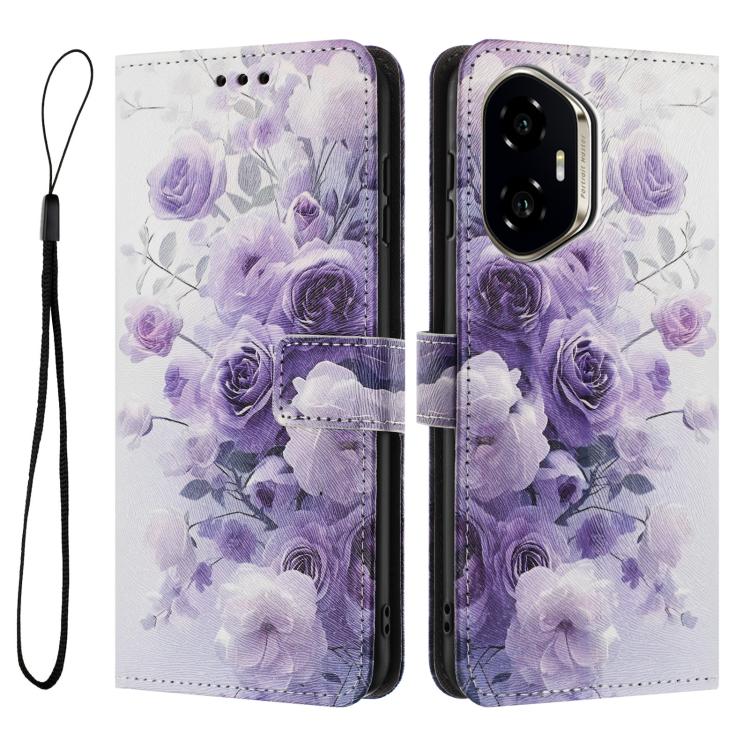 For Honor 400 Global 156.5mm Color Drawing Pattern Leather Phone Case