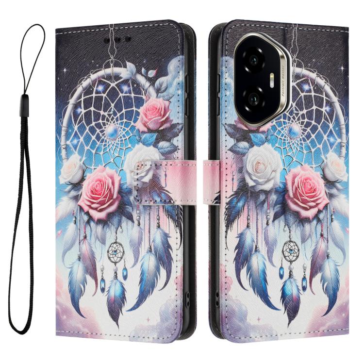 For Honor 400 Global 156.5mm Color Drawing Pattern Leather Phone Case