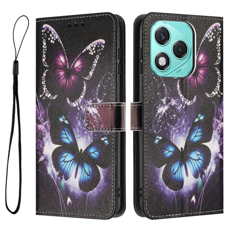 For Honor 400 Lite Global Color Drawing Pattern Leather Phone Case