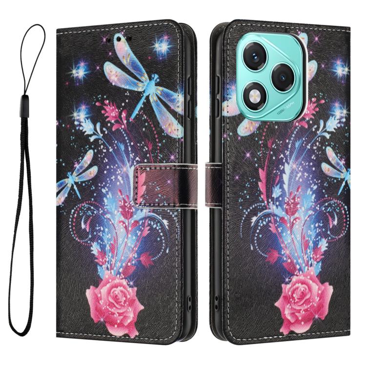 For Honor 400 Lite Global Color Drawing Pattern Leather Phone Case