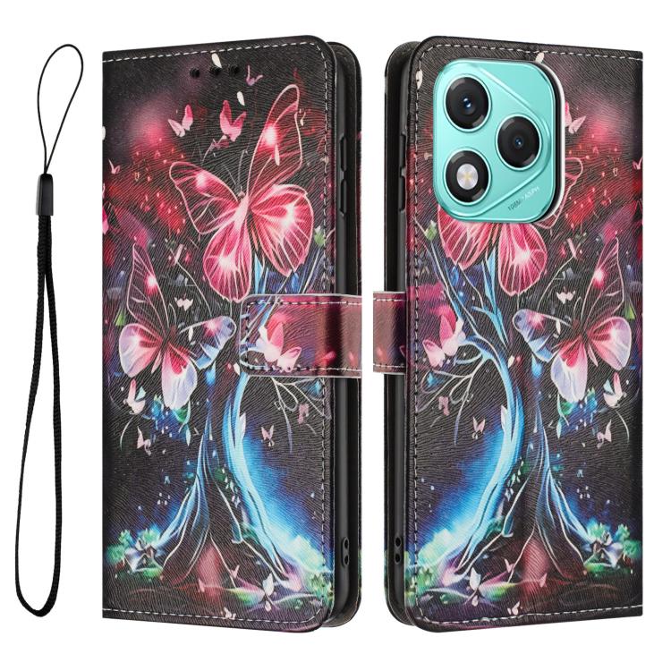 For Honor 400 Lite Global Color Drawing Pattern Leather Phone Case