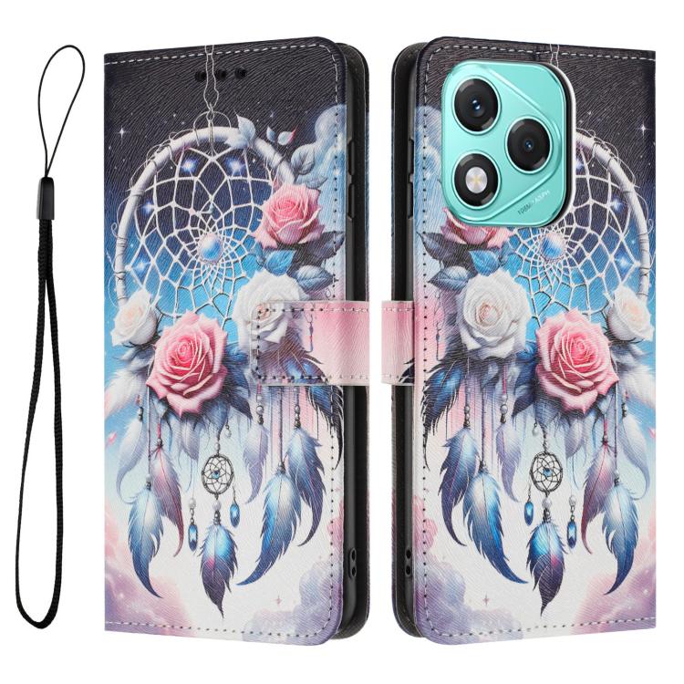 For Honor 400 Lite Global Color Drawing Pattern Leather Phone Case