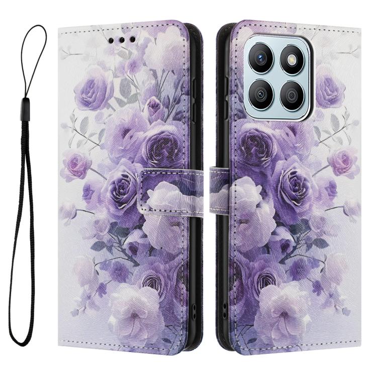 For Honor X8b Color Drawing Pattern Leather Phone Case