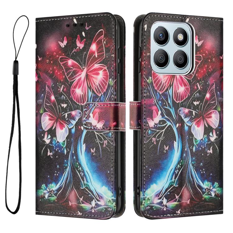 For Honor X8b Color Drawing Pattern Leather Phone Case
