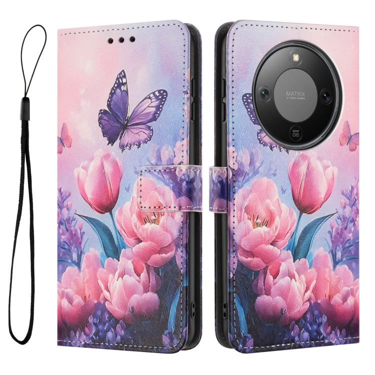 For Honor X70 5G Color Drawing Pattern Leather Phone Case