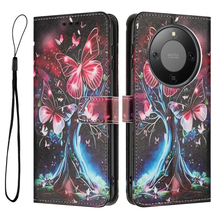 For Honor X70 5G Color Drawing Pattern Leather Phone Case