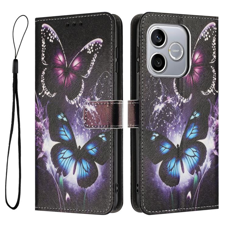 For Honor 600 Lite Global Color Drawing Pattern Leather Phone Case